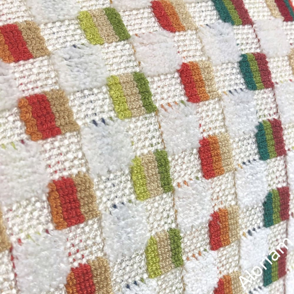 Sedgwick Multicolor Epingle Velvet Checks Pillow Cover (Fabric by the ...