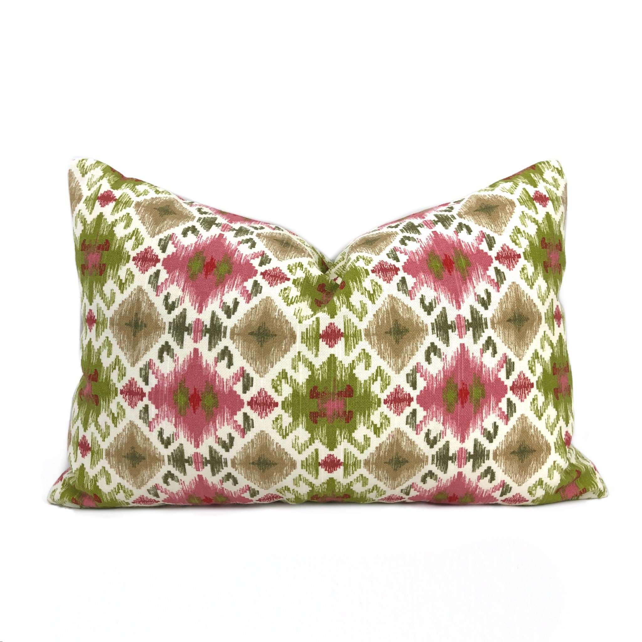 Sonora Pink Green Cream Southwest Print Pillow Cover