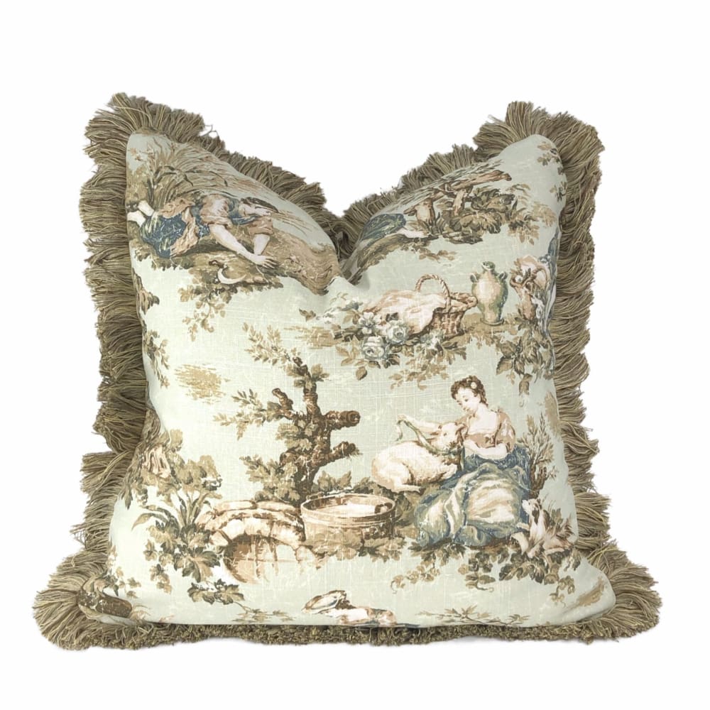St Germain French Country Toile Pillow Cover - Aloriam