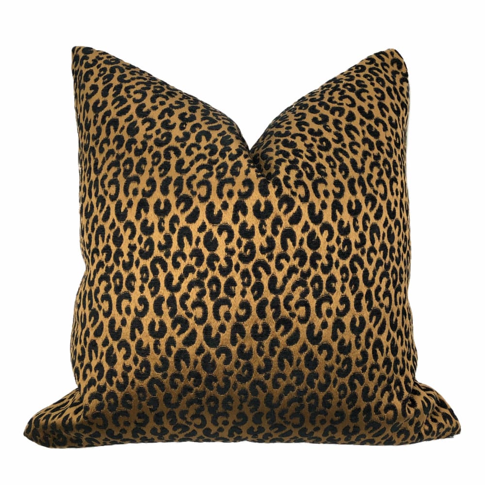 Thandi Coppery Brown Leopard Spot Pillow Cover - Aloriam