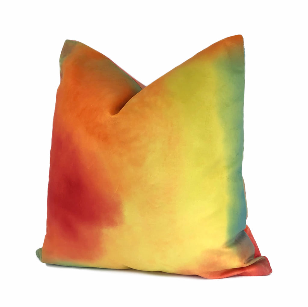 (CLEARANCE) Tropicana Color Splash Velvet Pillow Cover