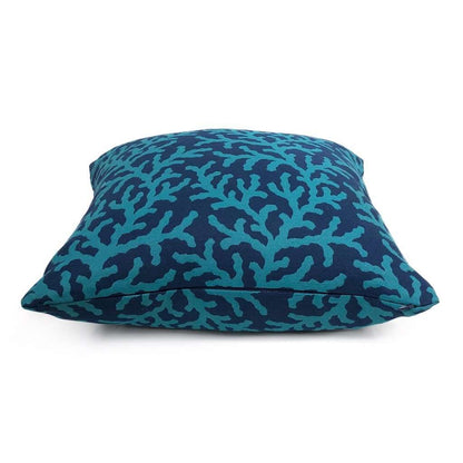 Waikiki Navy Blue Turquoise Coral Reef Pillow Cover – Aloriam