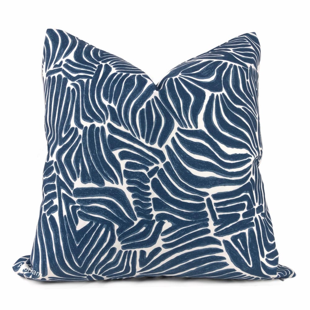 Zakara Blue White Indoor Outdoor Pillow Cover - Aloriam